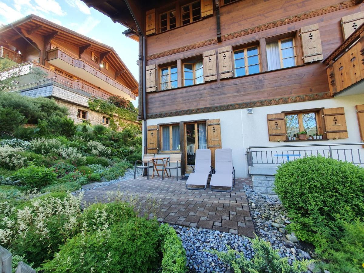 Mom - Alpine Boutique Apartments, Chalet Fagus, Terrace Studio Grindelwald Eksteriør billede