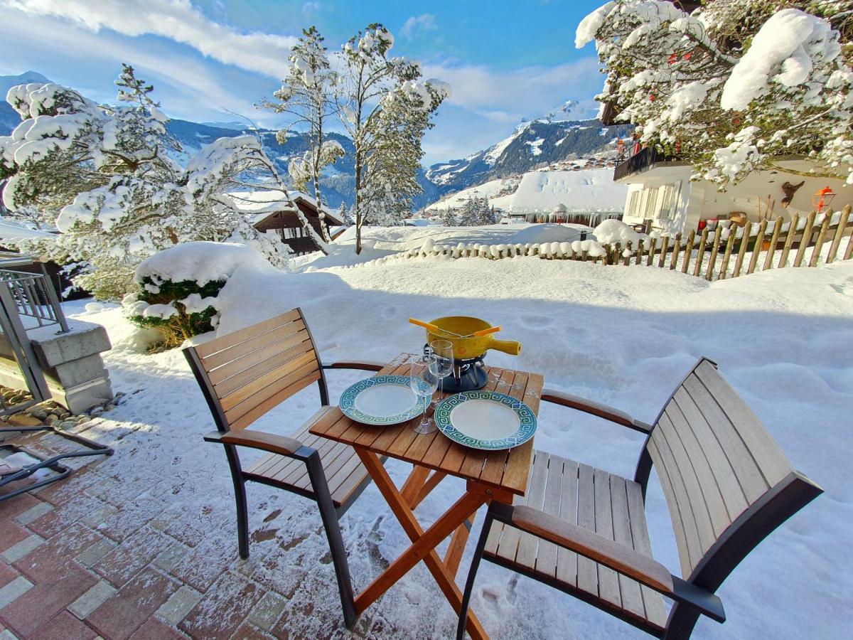 Mom - Alpine Boutique Apartments, Chalet Fagus, Terrace Studio Grindelwald Eksteriør billede