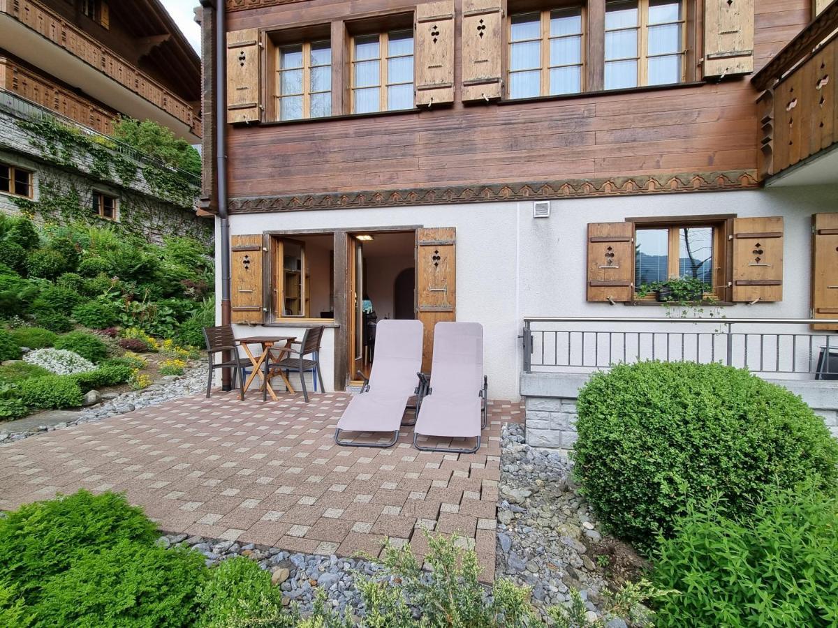 Mom - Alpine Boutique Apartments, Chalet Fagus, Terrace Studio Grindelwald Eksteriør billede