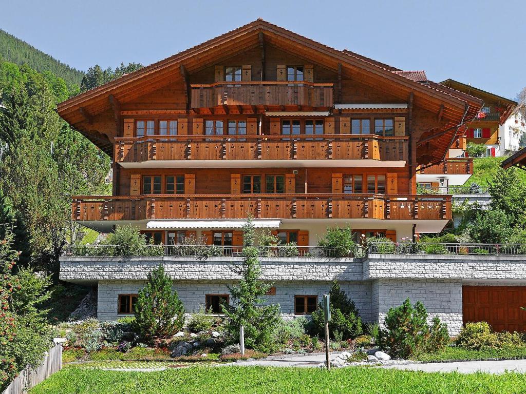 Mom - Alpine Boutique Apartments, Chalet Fagus, Terrace Studio Grindelwald Værelse billede